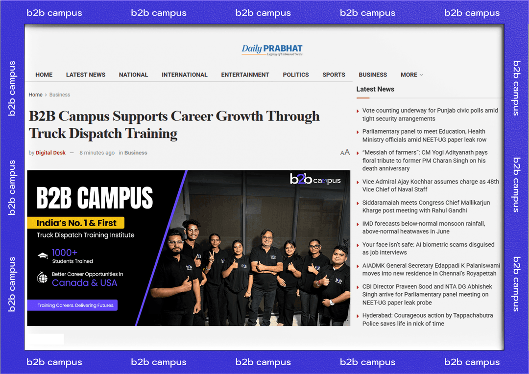 B2B Campus Supports Career Growth Through Truck Dispatch Training