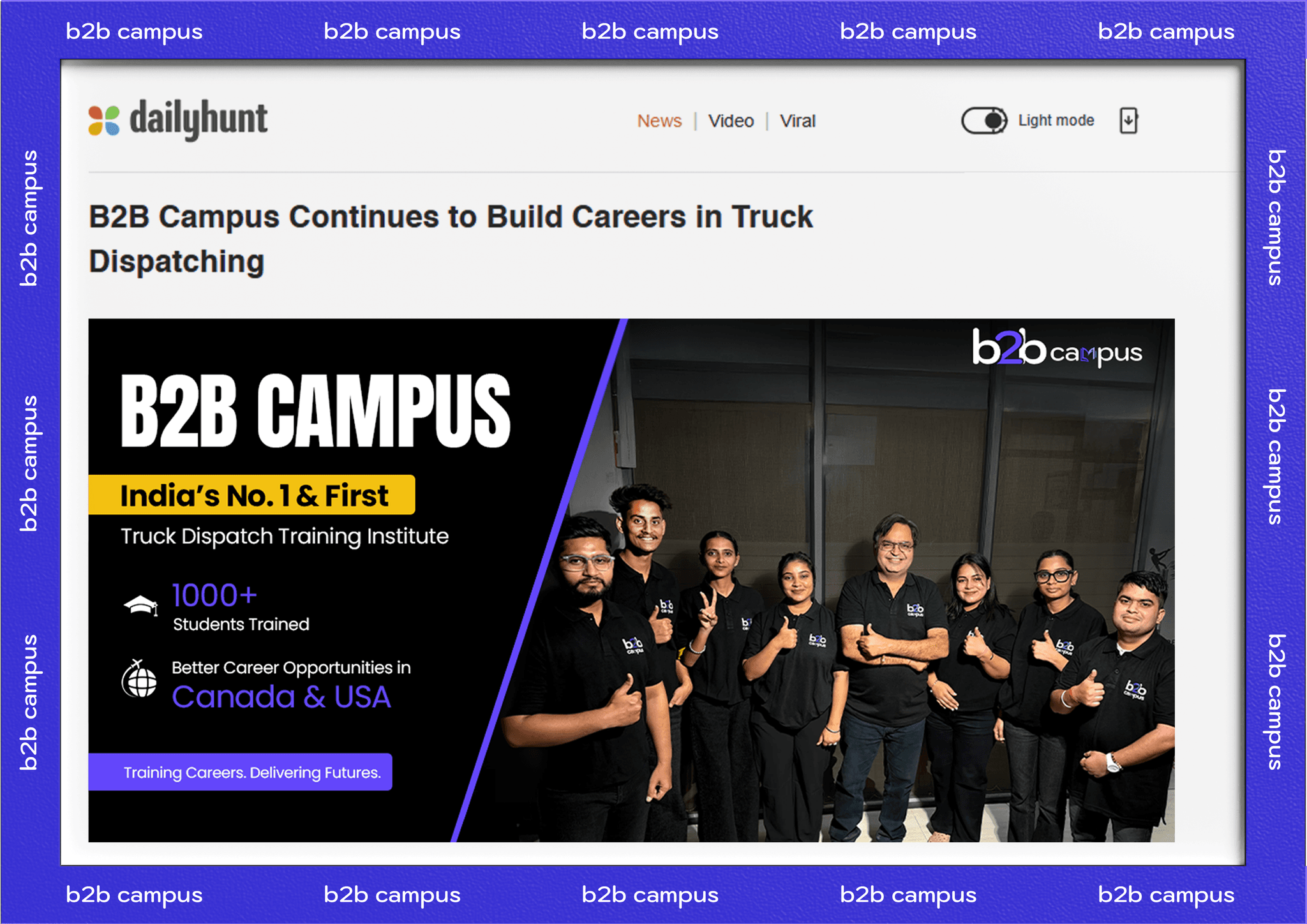 B2B Campus Continues to Build Careers in Truck Dispatching